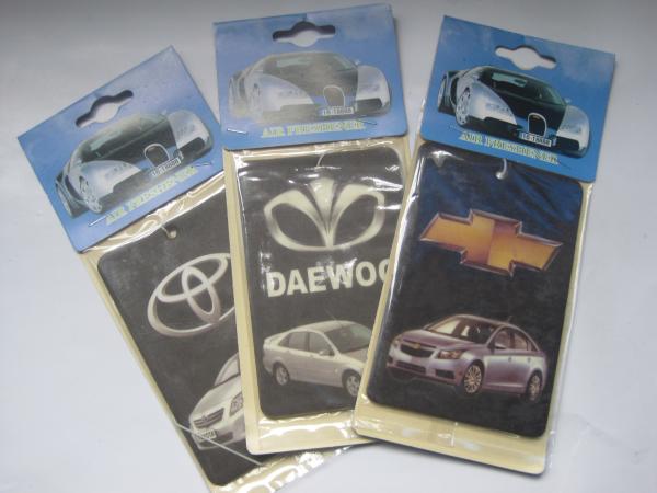 various car logos hanging air freshener,fancy cheep gift for free.