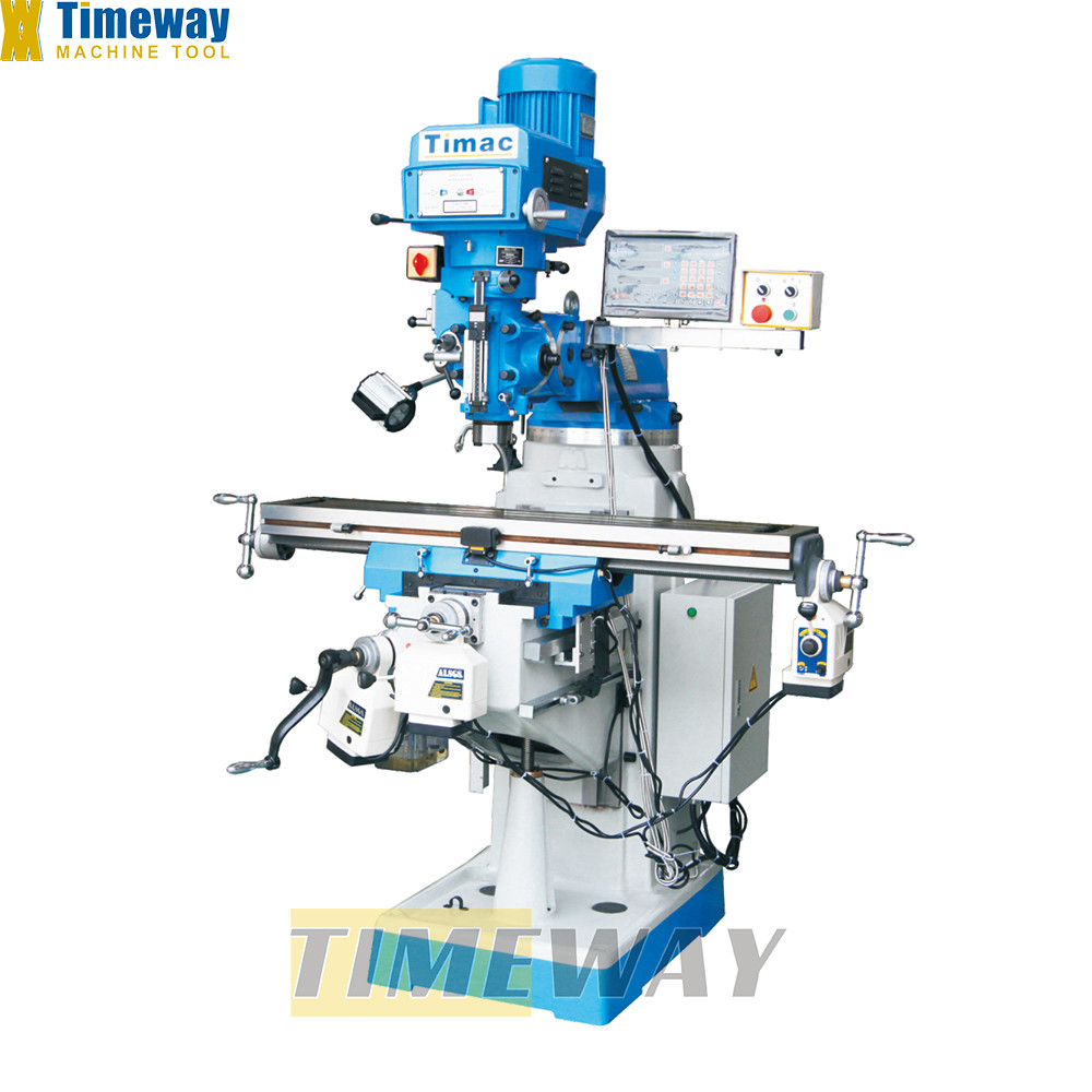 Metalworking Turret Milling Machine M230B with Variable Speed and Universal Mill Head