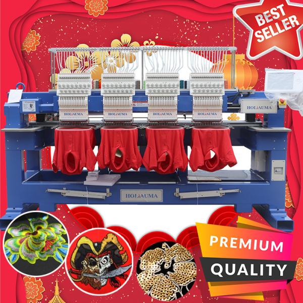 Cheaper than barudan embroidery machine prices HO1504H400*450mm 4 heads embroidery machine with free embroidery machine