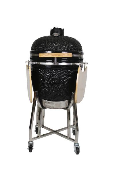 Outdoor 22 Inch Kamado Grill Stainless steel Charcoal Black Color 57cm