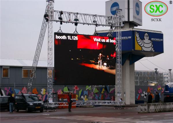 SCXK-OS-P8-256X128 Big Outdoor Advertising LED Display Digital Billboards CE /  RoHS / FCC / ISO