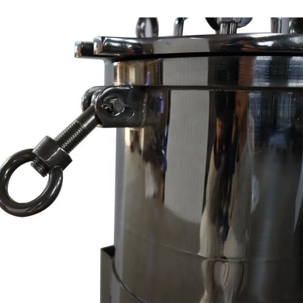 Micron Rating 1-100micron Stainless Steel Bag Filter Housing for Sanitary Cartridge Filter