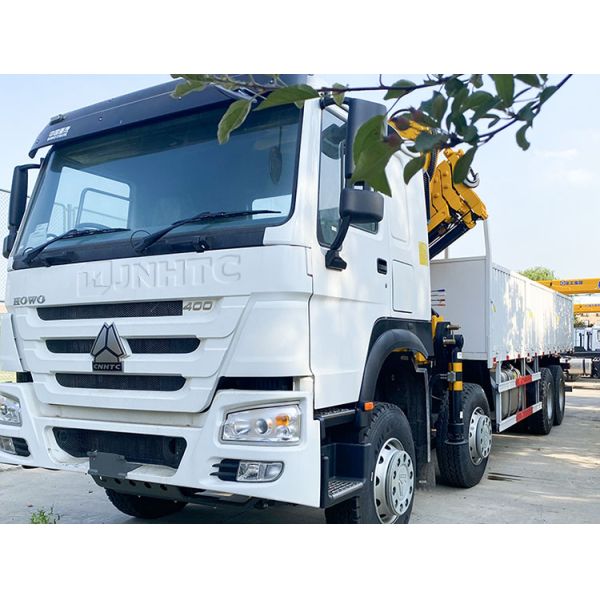 Sinotruk Howo Грузовик 8х4 10тонны груз с складывающимся краном 16 колес 400 лошадиных сил Для продажи