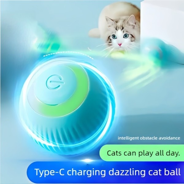 Smart Induction Pet Chasing Toy Silicone Interactive Indoor Home Cat Play Toys