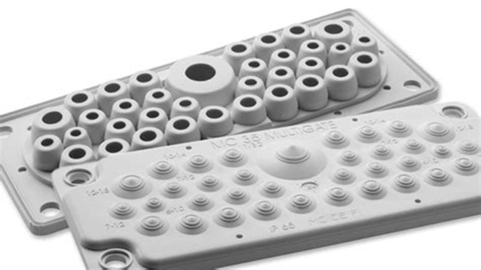 PC PA Cable Entry Plate Wheel Barrow Custom Plastic Parts Fabrication
