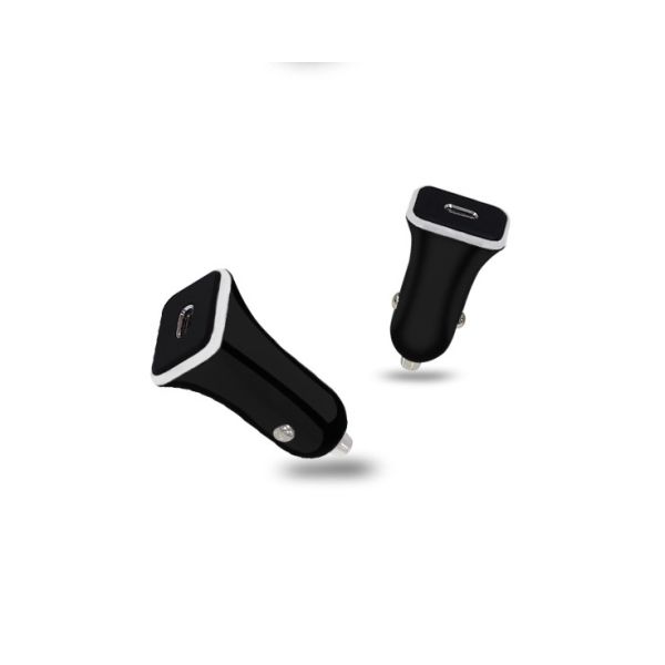 Alloy Zinc Car Phone Charger Adapter , Fast Charging Car Charger Led Light Indicator