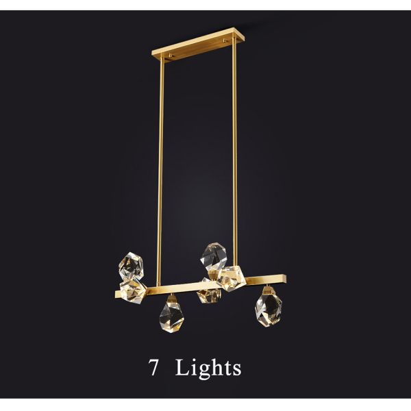 Modern Circle Rectangle Chandelier Lighting Living Dining Room Diamond Crystal Hanging Lamp(WH-CY-185)
