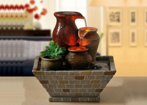 Classical Three Cups North American Style Home Interiors Decoration  Tv Cabinet Living Room  Water Fountain With LED