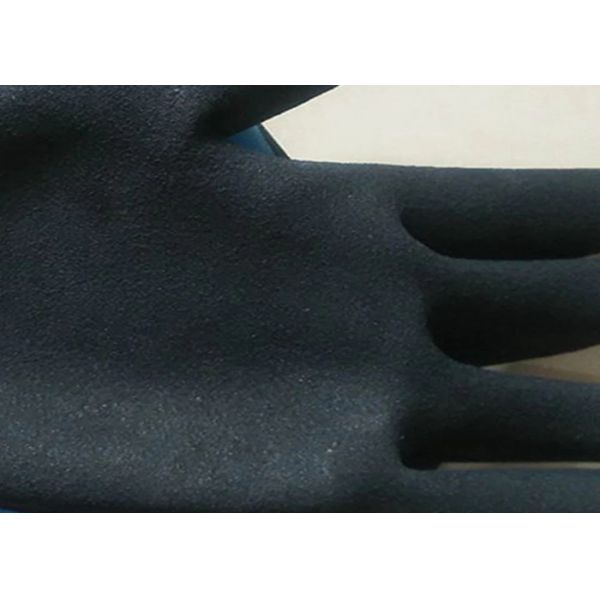 Black Extreme Cold Weather Work Gloves , Workman'S Thermal Safety Gloves