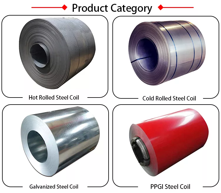 1.5mm Galvanized Hot Rolled Steel In Coils S355 A573 SS400 A36 S235JR ST52 A283