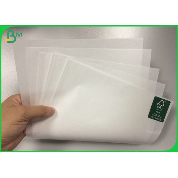 Papel blanco certificado FDA de MG con el peso 40 G/M para envolver la comida