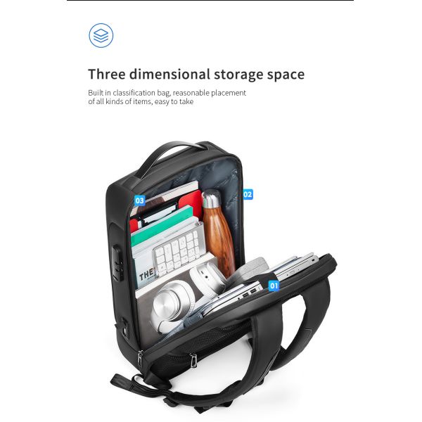 Nouveau sac portable chargeur USB anti-vol homme sac à dos imperméable sac à dos sac à dos pour hommes