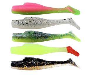 5.5CM 1.6G Fishing Lure Kit TPE Material Soft Bait Paddle Fishing Lure Sets