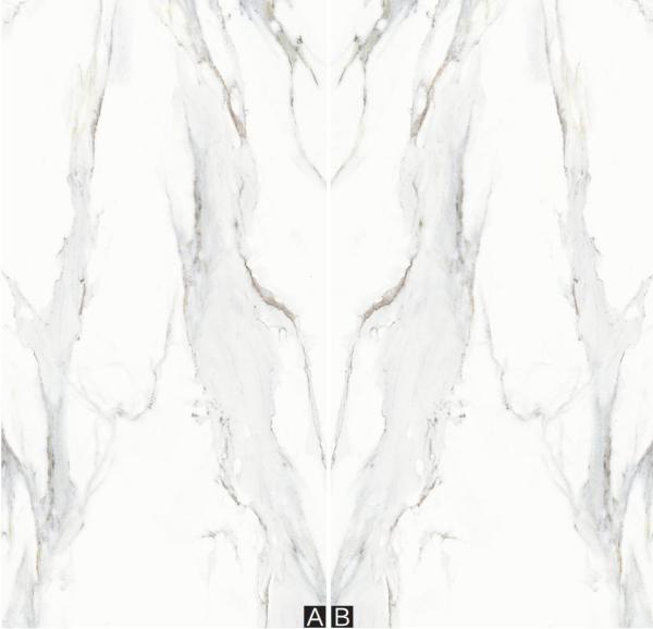 Curtain White Sintered Stone Slab 1600x3200x12mm Matte Finish