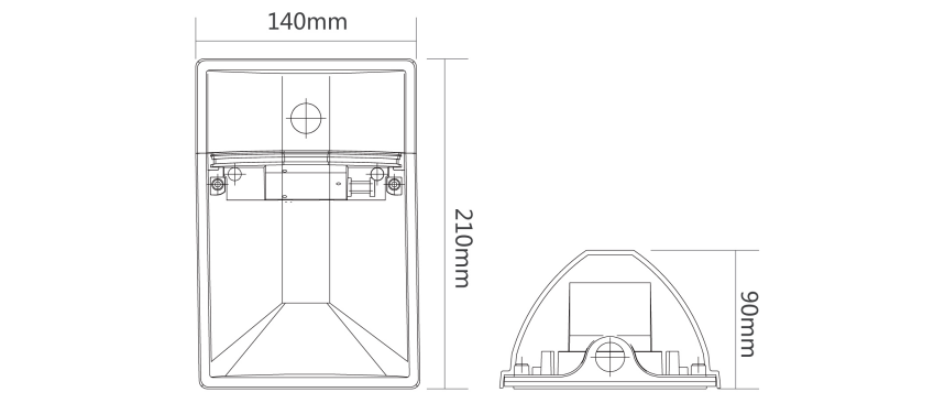Небольшой на открытом воздухе сумрак силы пакета 15В 25В стены СИД, который нужно рассветать оценка КЭ СИД светлая