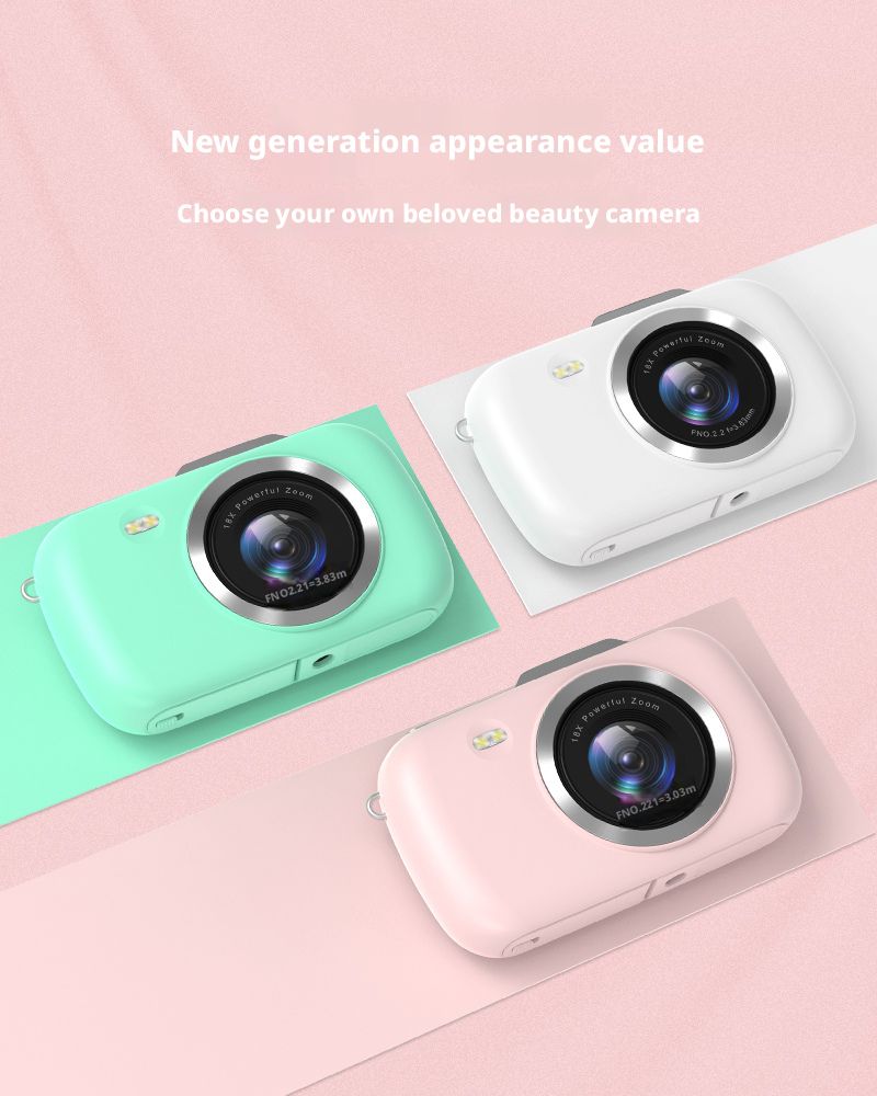 4K 64MP Optical Zoom Digital Camera 16x Electronic Image Stabilization HD Screen Auto Focus Smile Capture Compact Portable