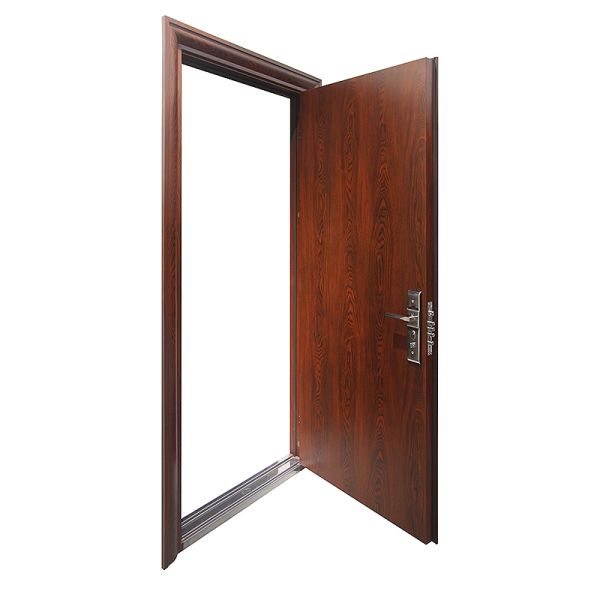 Invisible Hinge Front Door  Polymer-Faced Steel Security Main Entry for Home Exterior