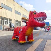 Electric Dinosaur Ride Lifelike Animatronic Scooter Amusement Park for Kids