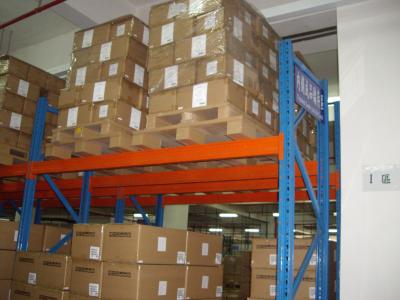 Customized Metal Havey Duty Double Deep Pallet Rack With Forklift Working