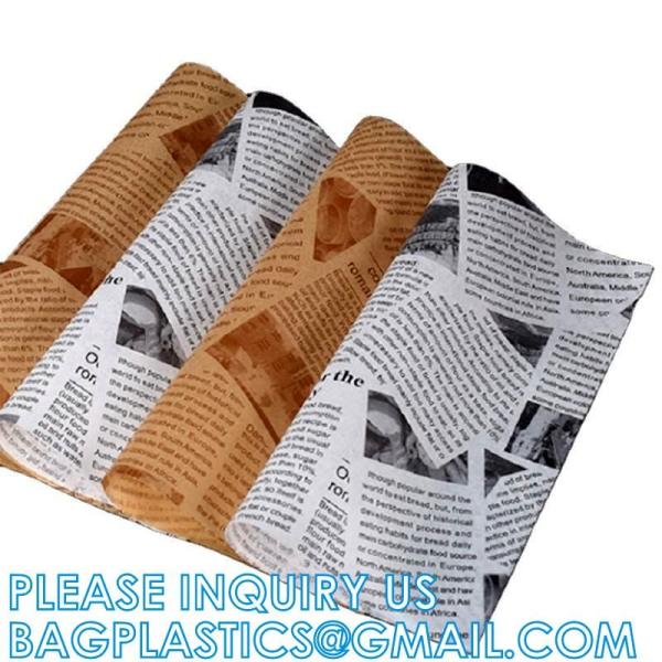Unbleached Deli Wax Paper Sheets For Food, Basket Liners Food Picnic Paper Sheets Greaseproof Deli Wrapping