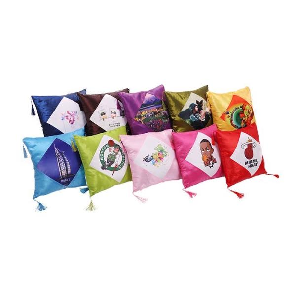 Colored Sublimation Satin Pillowcase With Ear Of Wheat Wholesale Sublimation Blanks Pillowcase