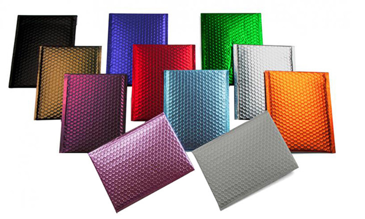 Colorful Metallic Bubble Mailer 10x16 For Packing Gifts Electronic Parts