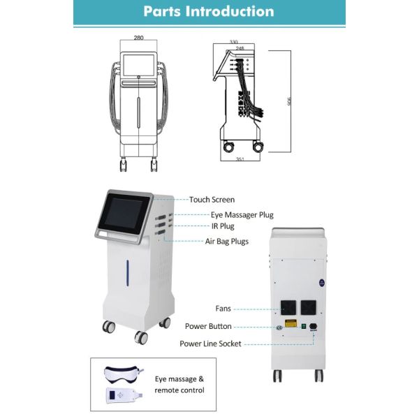Lymphatic Drainage Weight Loss Pressotherapy Machine With Air Pressure Suit