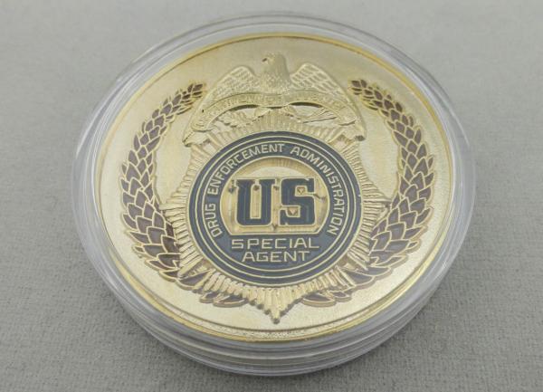 Metal Air Force One Coin / Zinc Alloy Personalized Enamel Coins with Antique Silver Plating