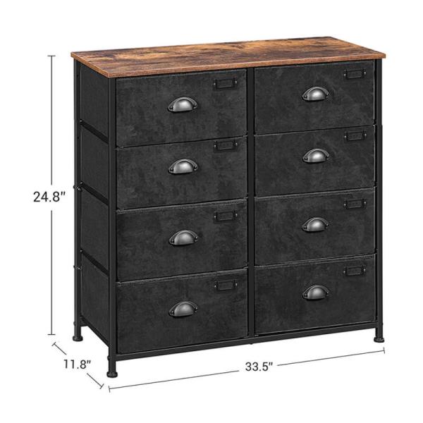 8 Drawers Fabric Dresser for Sale, Storage Organizer, Drawer Dresser for Bedroom, Storage Furniture, ULVT24H