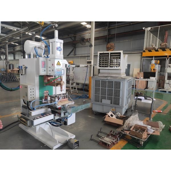 New 6+6mm Industrial Sheet Metal Pneumatic CNC Nut Point Resistance Welders Automatic Projection Bolt Spot Welding Machine Steel