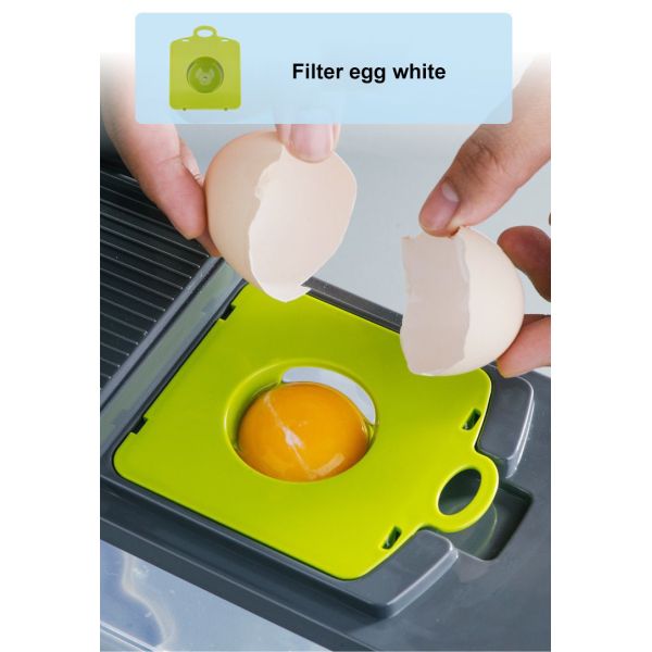 Metal Vegetable Chopper Onion Cutter Multifunctional Slicer Grater With Colander Basket