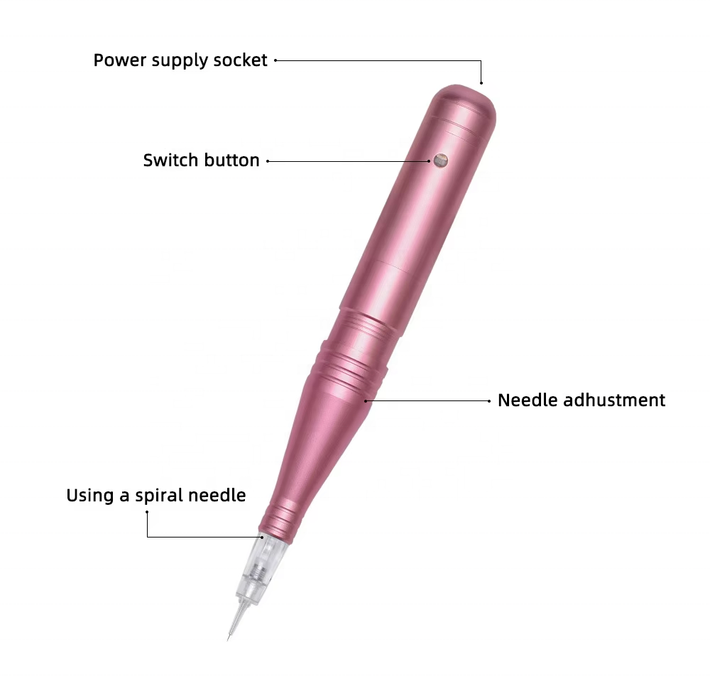Portable Electric Lithium Battery Tattoo Gun Pen for Permanent Makeup Training Academy