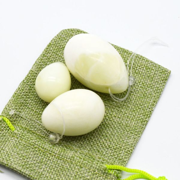 2017 Best Seller Technique-Polished Xiuyan Jade Yoni Eggs for Kegel Weight Training