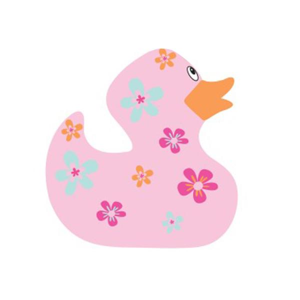 Funny Floating Cute Rubber Duck Natural Latex Bath Duck Pink Color EN71