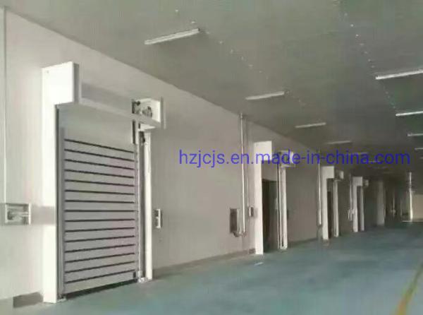 Aluminum Alloy Fast Rolling up and Shutting Security Grey Garage Door With Remote Control