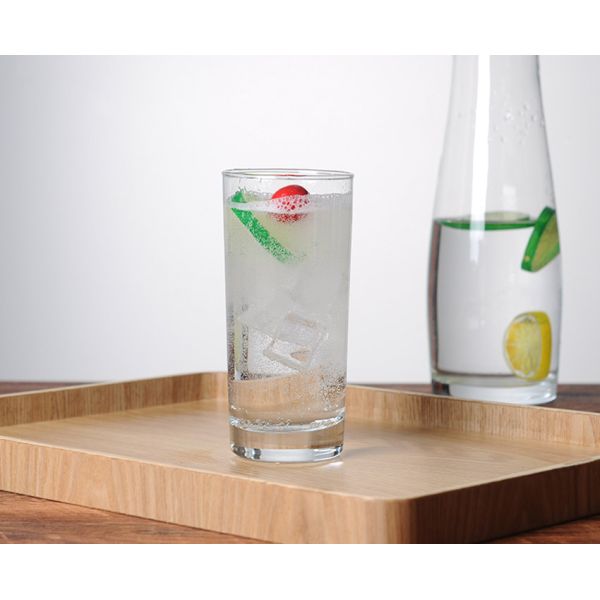 16oz Straight Sided Cocktail Glasses 100% Machine Made Decal Printing Logo