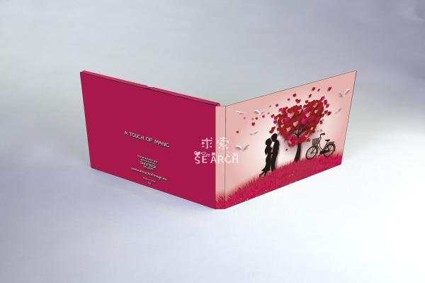 HD Fantastic Mini Wedding Invitation Video Card For Promotion / Business / Event