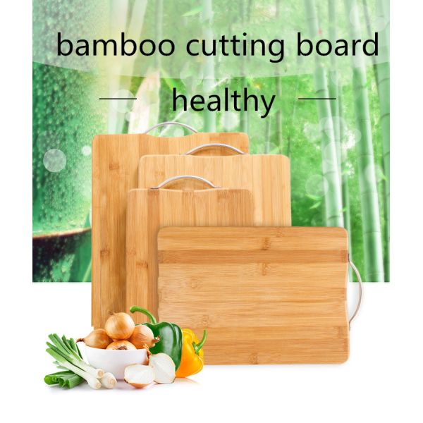Оливка акации кухни разделочная доска 14 x 11 дюйма бамбуковая с ручкой
