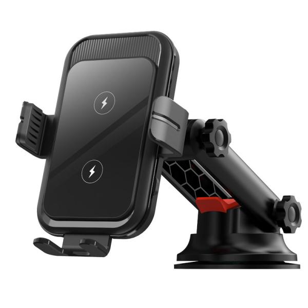Dual Coil Qi Wireless Car Charger car phone holder 10W For Samsung Galaxy Z Flip 3 5G