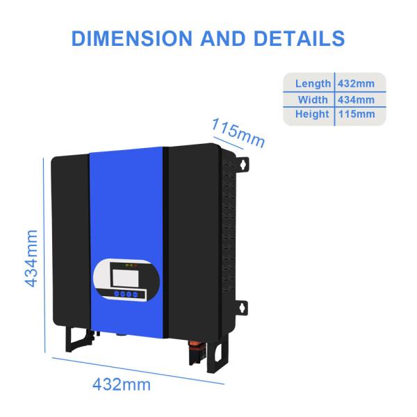 3.5 Kw Invertidor solar 24V Invertidor híbrido de fase única 110V/220V Protección contra sobrecarga