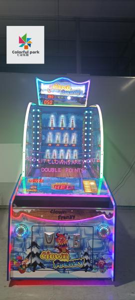 Indoor Lottery Amusement Frenzy Clowns Ticket Redemption Machine Coin Operated Game Machine