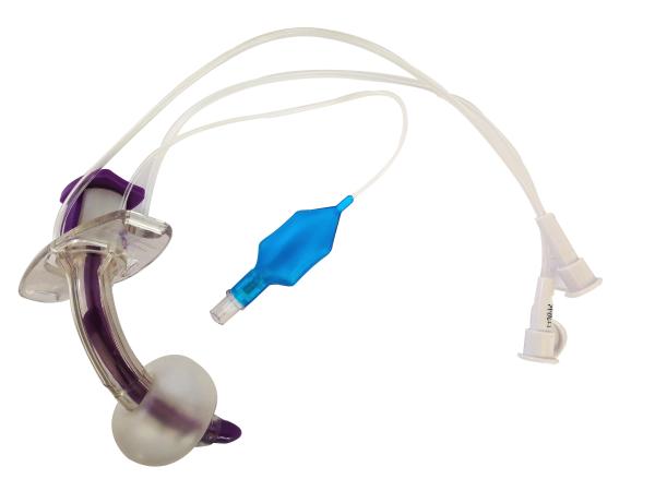 Smooth Surface Plastic Tracheostomy Tube For Opening A Direct Airway