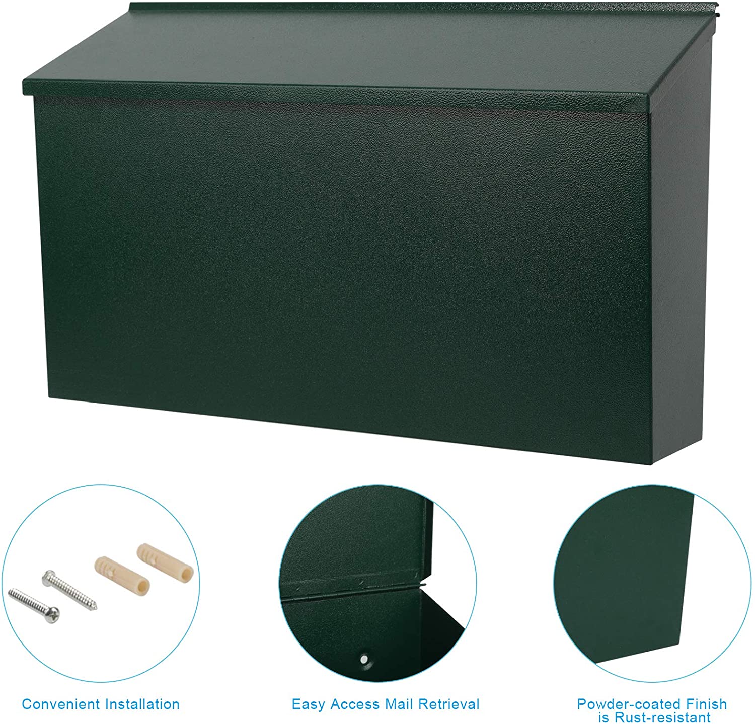 Настроенный логотип Американский стиль свадьба почтовый ящик почтовый ящик карточки ящик металлический с красным флагом сердца