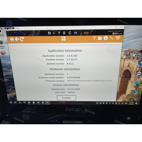 For Deutz-Fahr SerDia 4.0 software Diagnostic Tool SDF D-Tech 1.0 for deutz Fahr 4 x CAN K/L-Line Truck Programming