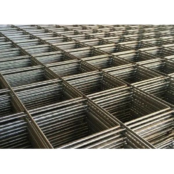 Low Carbon Steel Wire Mesh Panels , 2-6m Length Welded Steel Fence Panels