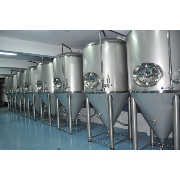 Sanitary 100L Conical Beer Fermenter Dimple Jacket Cooling For Pub / Hotel