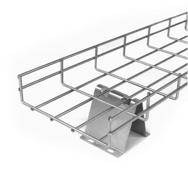 150mm Cable Basket 2m 3m Customizable Metal Network Cable Bridge