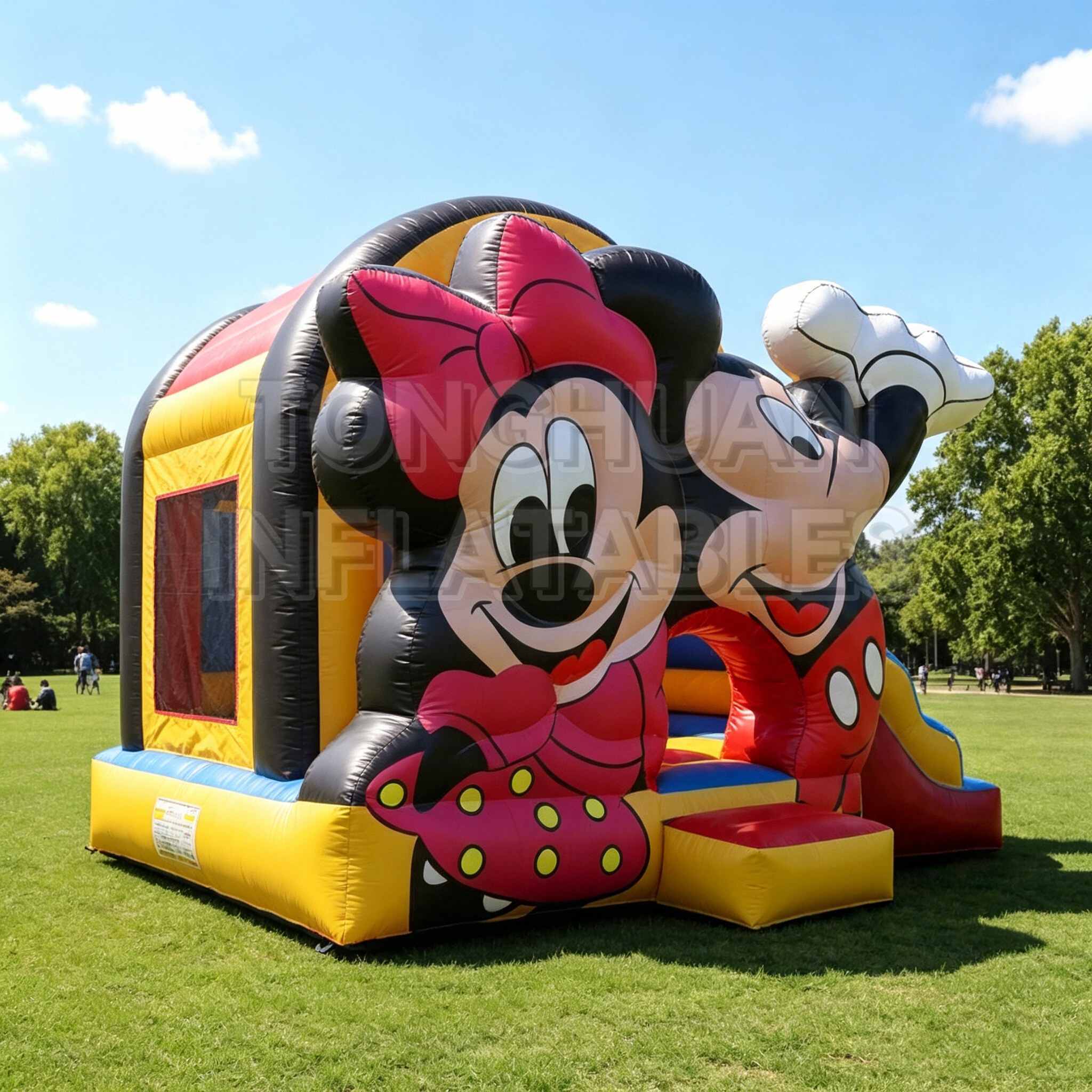 Mickey Mouse Inflatable Bouncer Slide Combo for Kids Party Rentals Birthday Events Parks and Indoor Play Centers