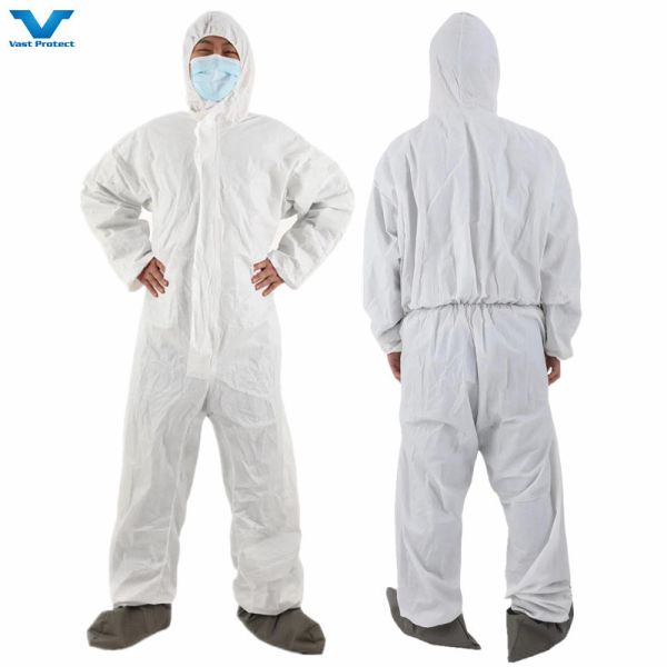 Industrial Safety PPE Protective Clothing Coveralls with Bootscover and Shipping Cost