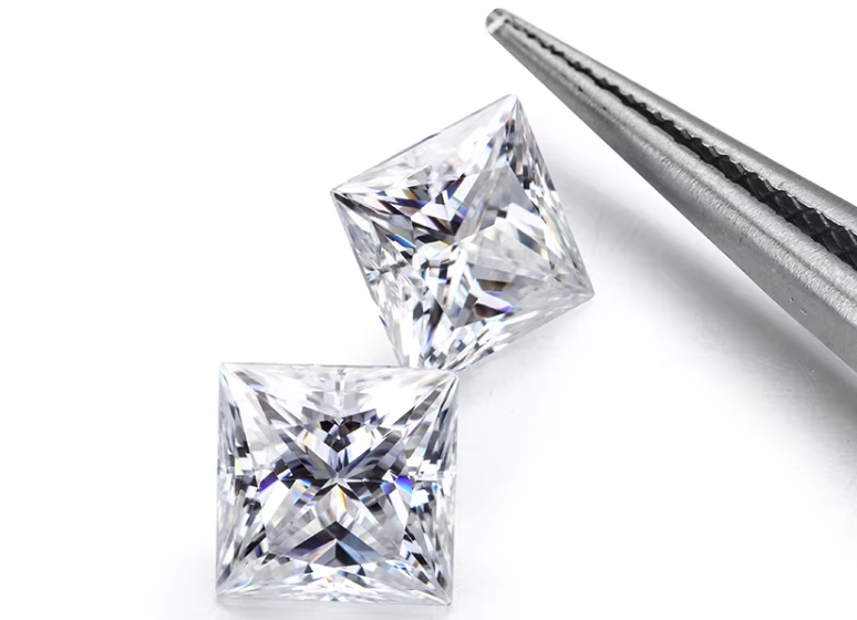 Принцесса Снимок Loose GRA Moissanite Алмаз D VVS1 Квадратная форма Moissanite